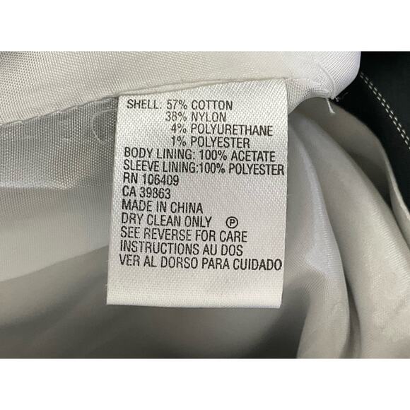 Tahari Womens Blazer Jacket Black White Pinstripe Tailored Clarissa sz 8 Office - Picture 6 of 8